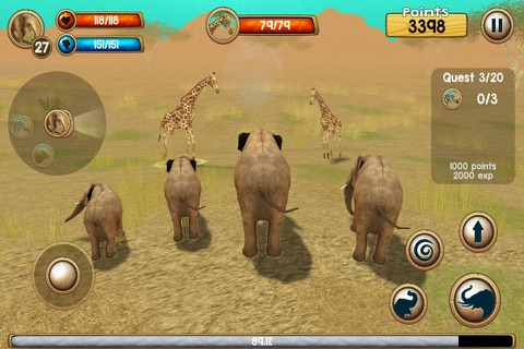 Wild Elephant Sim 3D screenshot 2