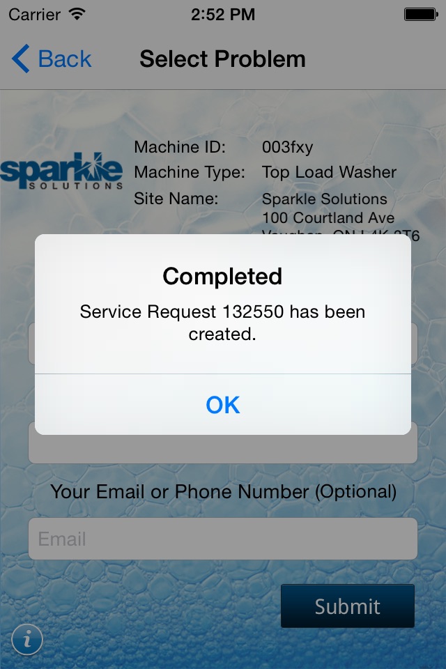 Sparkle Service Request App screenshot 4