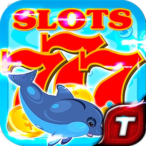 Dolphin Vegas Paradise Aquarium Casino Fish Friends Slot Machine - 100 Lines Free Slots Game HD iOS App