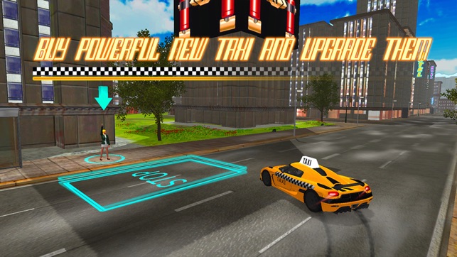 3D Taxi City Parking - Crazy Cab Traffic Driving Simulator E(圖2)-速報App