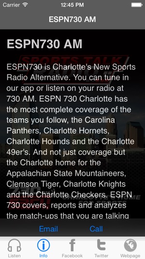 ESPN 730 AM Charlotte(圖2)-速報App