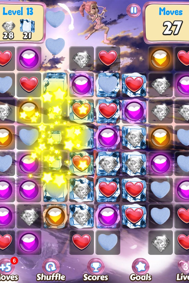 Love Girl Story - Match candy hearts for a splash of sugar screenshot 3