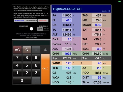 FlightCALC-HD screenshot 3