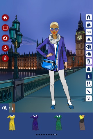 Walks in London! Dress Up, Make Up and Hair Styling game for girls screenshot 4