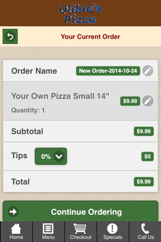 Olibia's Pizza screenshot 2