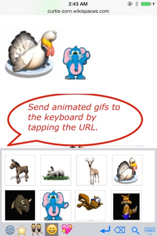 Emoji emoticon & animated gif 3D search keyboard IP screenshot 3