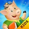 The three little pigs - preschool & kindergarten fairy tales book free for kids