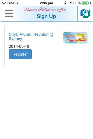 CityU Alumni screenshot 2