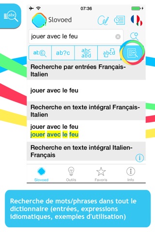 French <-> Italian Slovoed Classic talking dictionary screenshot 2