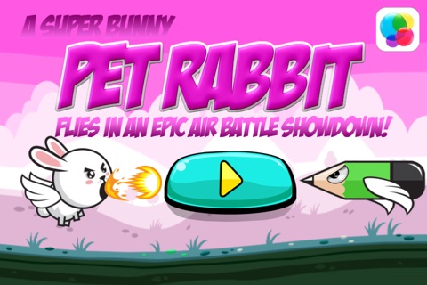 A Super Pet Bunny Rabbit In An Epic Air Battle Christmas Edition -HD Free screenshot 3