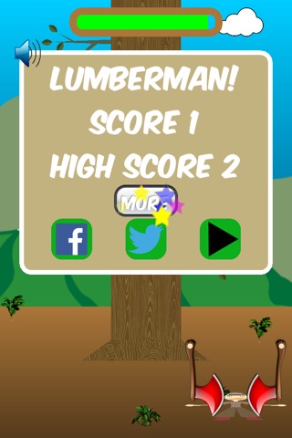 Lumber man: A timber chop axe challenge screenshot 2