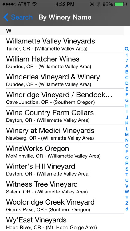 Oregon Winery Finder