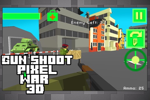 Strike Shot - Cube Gun War 3D screenshot 2