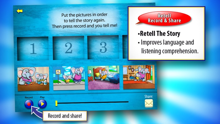 Little Red Hen with WordWinks and Retell, Record & Share screenshot-3