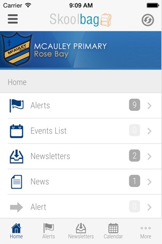 McAuley Primary Rose Bay - Skoolbag screenshot 2