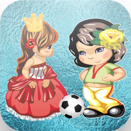 princess vs amela superstars ice soccer games iOS App