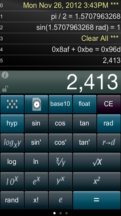 Paper Calc - calculator with printer tape Screenshot 3