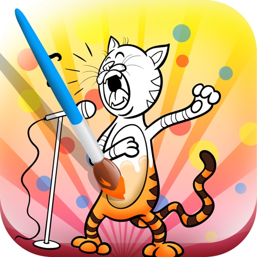 Animals sing a song: coloring book for children iOS App