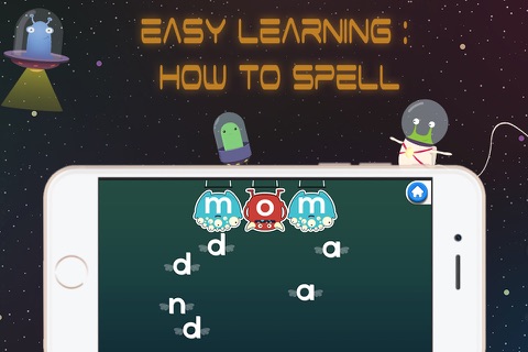ABC Spelling Aliens: Syllable Name & Phonic Sounds Combination FULL screenshot 3