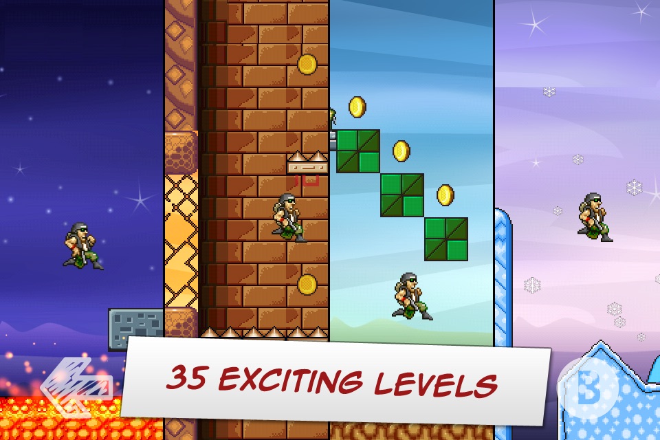 Commander Cool - 8-bit Retro Jump and Run screenshot 2