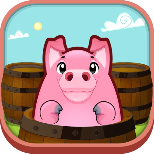 Happy Fat Pig Farm - Barrel Guessing Game- Free Icon