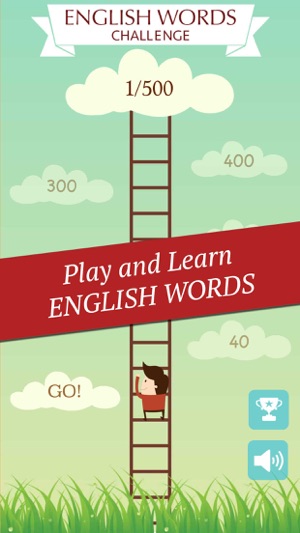 500 English words challenge quiz game wi