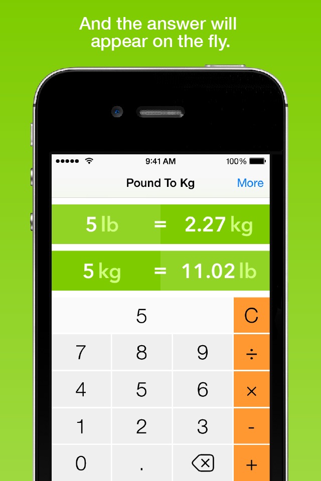 Pound To Kg, the fastest weight converter screenshot 2