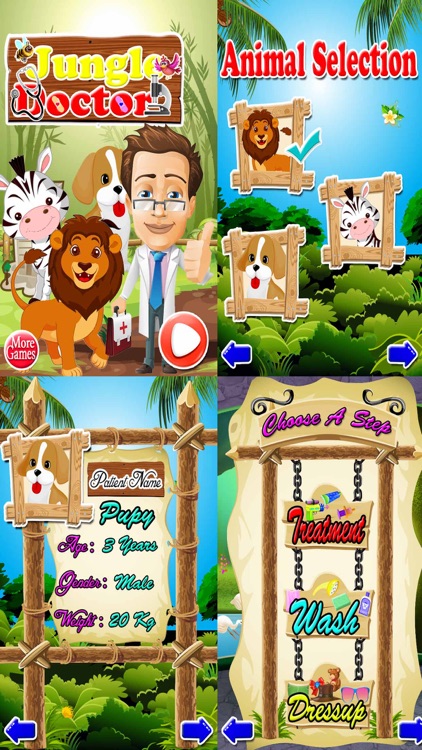 Zoo Animals Rescue Doctor Game & Washing Salon