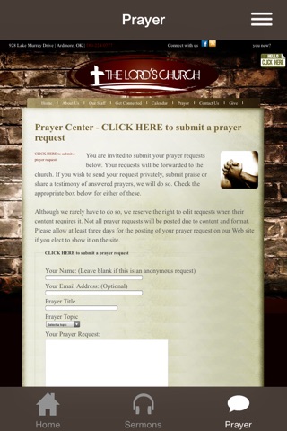 The Lord's Church App screenshot 3