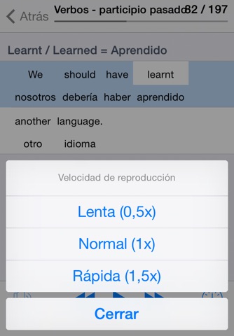 Verbos irregulares en Inglés screenshot 4