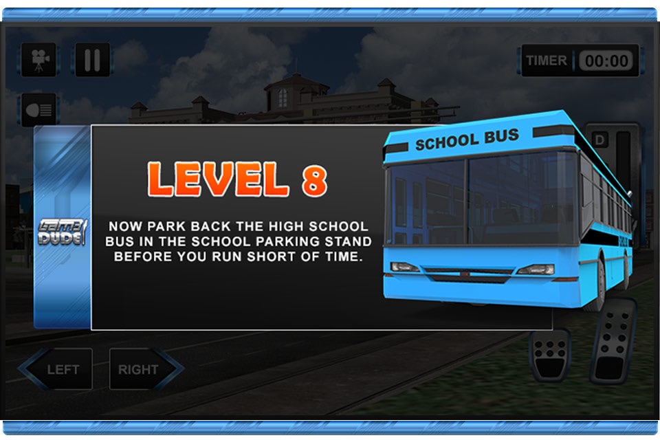 3D High School Bus Simulator - Bus driver and crazy driving simulation & parking adventure game screenshot 4