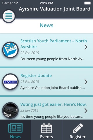 Ayrshire Voter Registration screenshot 2