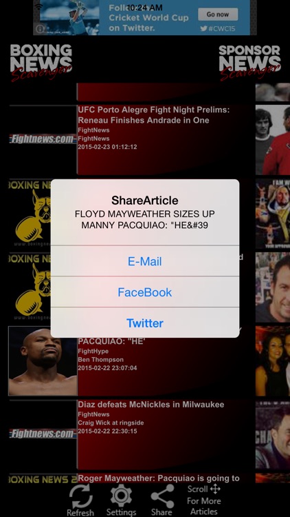 Boxing News Scavenger screenshot-4