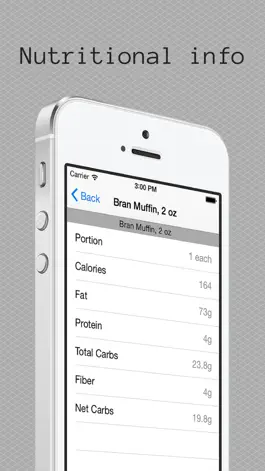 Game screenshot iCarb Carbohydrate and Calorie Counters hack