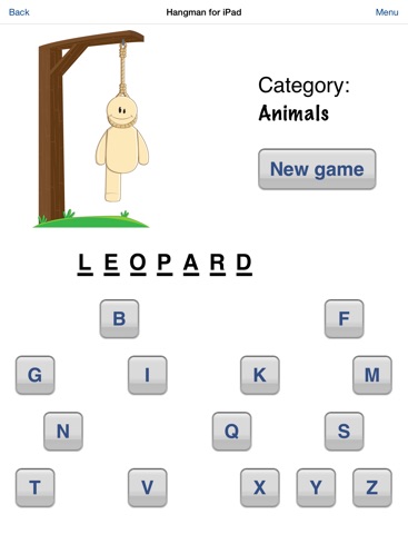 Hangman for iPad screenshot 3