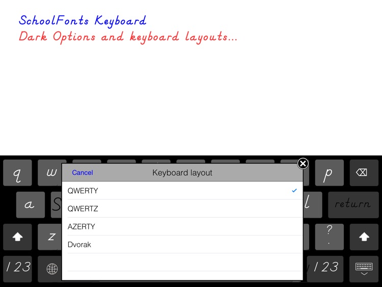 SchoolFonts Keyboard - Lowercase and Uppercase screenshot-4