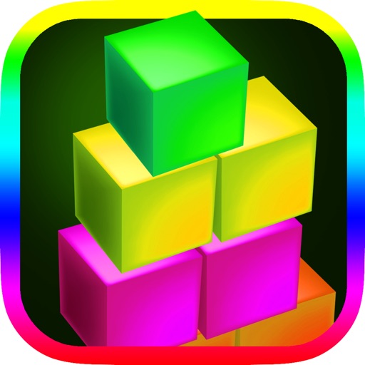 A Neon Stacked Boxes Of State Bright - In Glowing Cubed Light Glory Game Pro