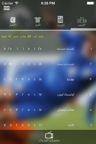 الدوري الفرنسي screenshot 2