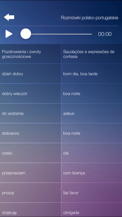 Rozmówki polsko-portugalskie - nauka języka portugalskiego screenshot-4