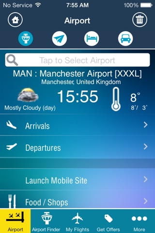 Manchester Airport (MAN) Flight Tracker Radar screenshot 2