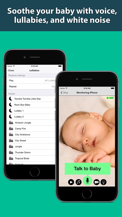 Secure Baby Monitor - Safe Wifi & Bluetooth Video Nanny Camera