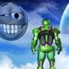 Space Alien War Saga colorful angry bubble attack