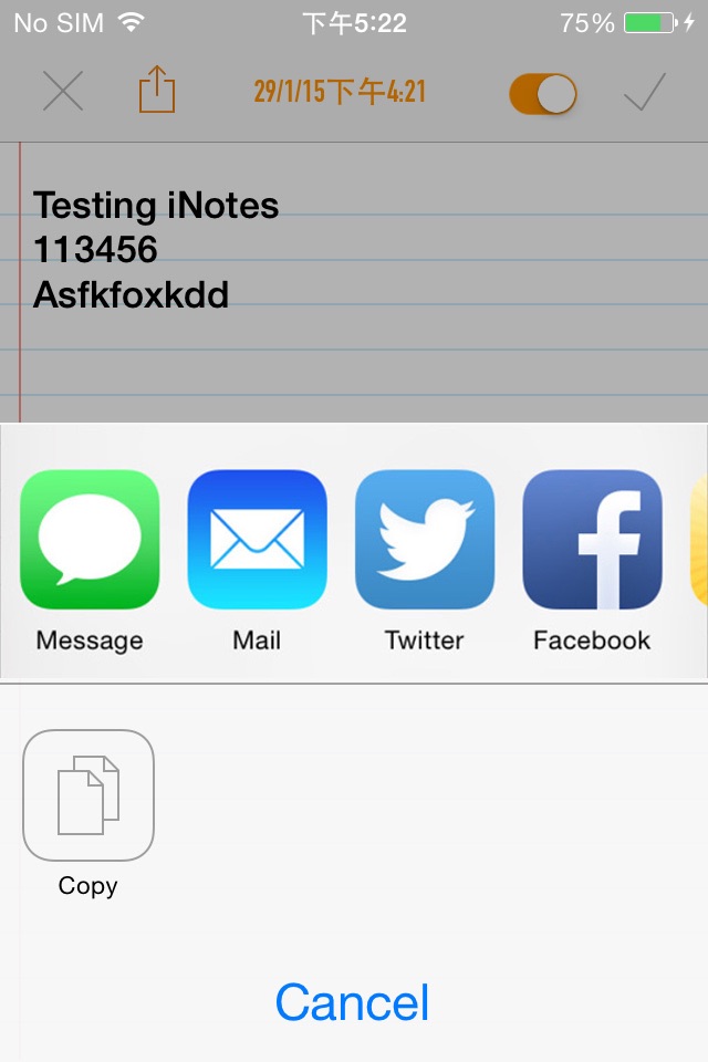 iNotes iOS8 Notification Reminders Alarms screenshot 4