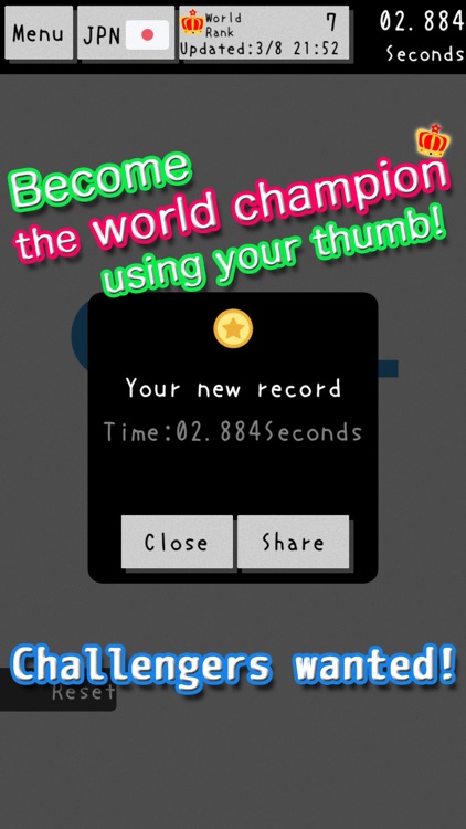 FingerDash - virtual 100m