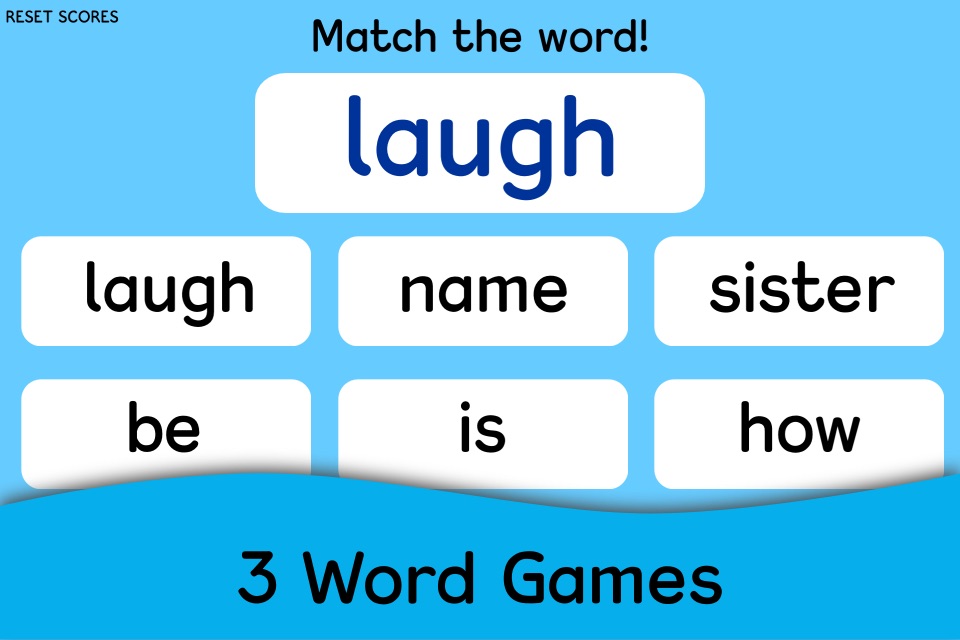 Foundation Key Words - Over 200 Sight Words and Games for Learning to Read screenshot 3