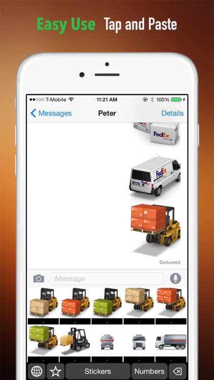 Logistics Theme Stickers Keyboard: Using Supply Chain Icons to Chat