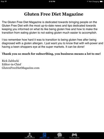 Gluten Free Diet Magazine screenshot 3