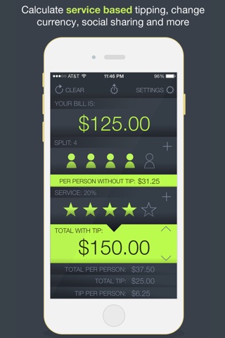 Tip Calculator - Tap Tip Pro screenshot 2