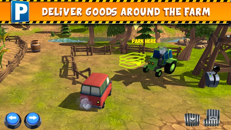 Farm Truck Car Parking Simulator - Real Tractor Driving Test Sim Racing Games screenshot-3