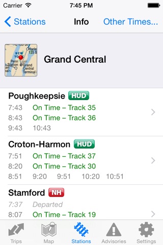 iTrans Metro-North: Timetables and Live Train Info screenshot 4